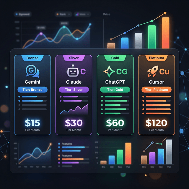 2026 年 AI 工具订阅价格一览表：ChatGPT Go/Plus/Pro、Claude Pro/Max、Gemini、Cursor 全线对比（附省钱组合方案）