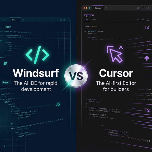 Windsurf vs Cursor 2026 完整对比：AI 编程 IDE 到底选哪个？