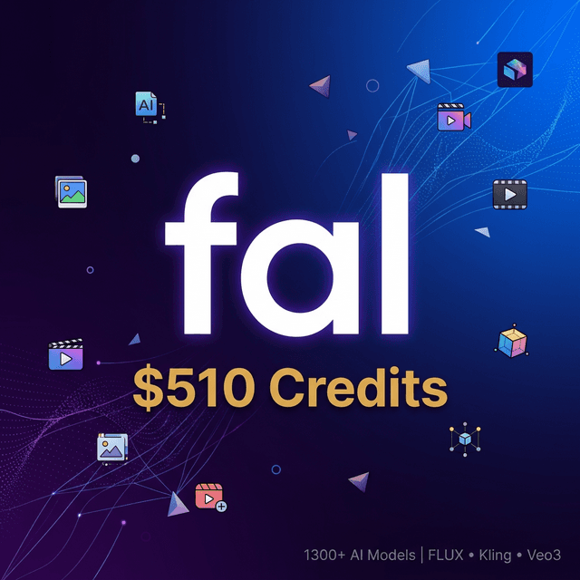 Fal AI $510 额度 | 全球最快AI推理平台 - Fal | 数字商品